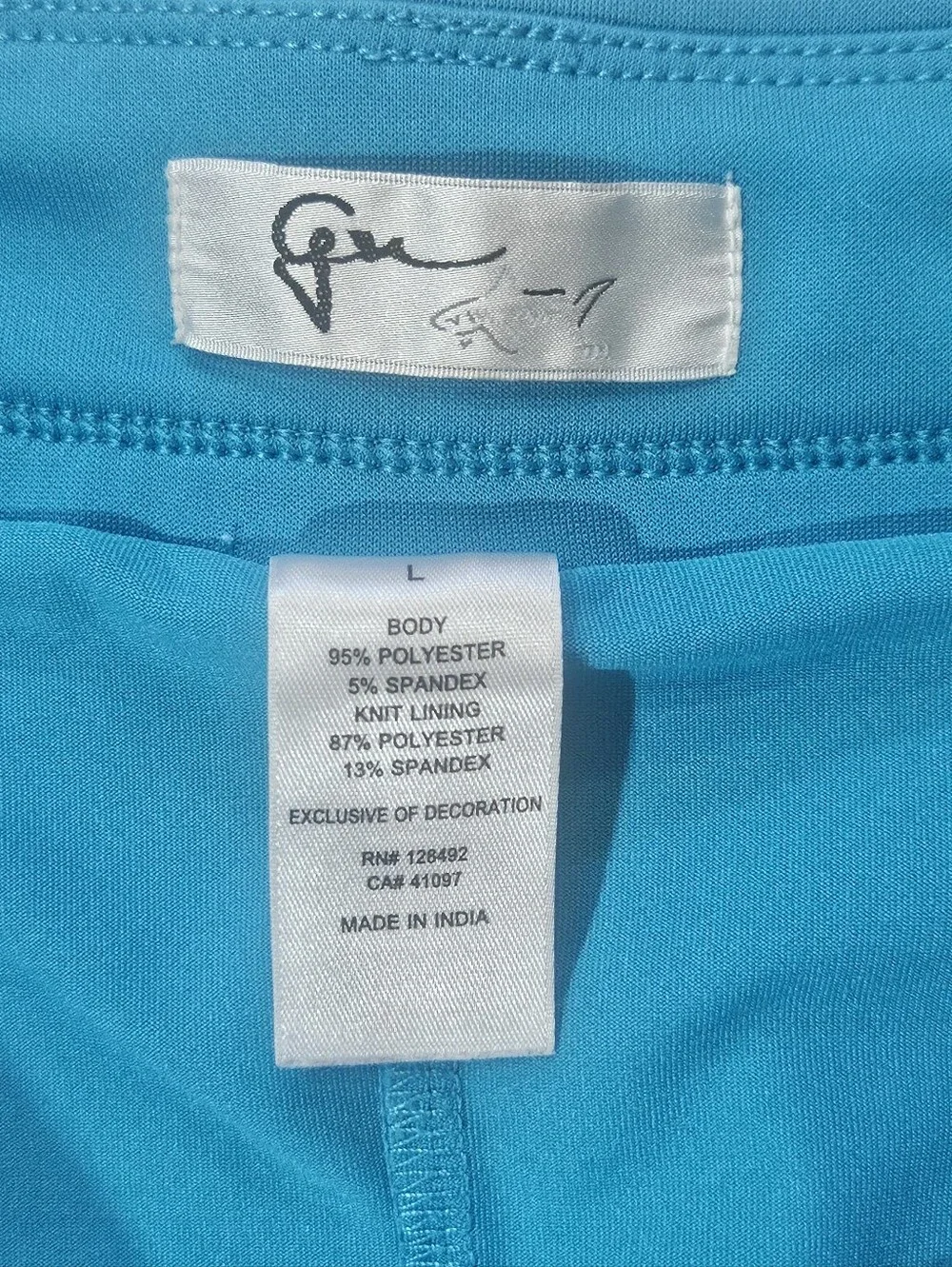 Greg Norman Womens Golf‎ Skort Large Aqua Blue Tennis Prep Activewear